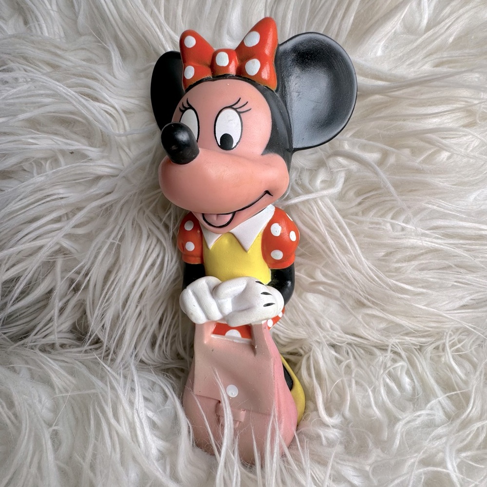 RARE Vintage rubber Walt Disney Minnie Mouse figure